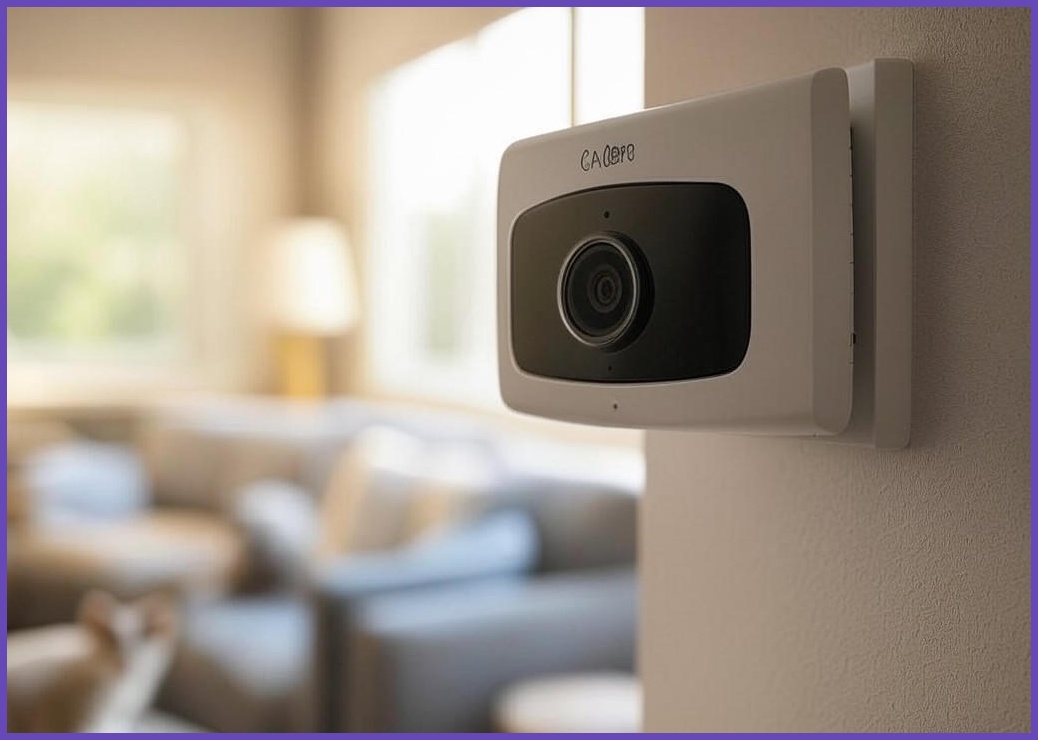 CnCare 씨앤케어 해킹 걱정 없는 국산 서버 홈캠 인공지능 홈카메라 400만화소 가정용 홈 CCTV, 아기 강아지 고양이 베이비 홈캠, 1개