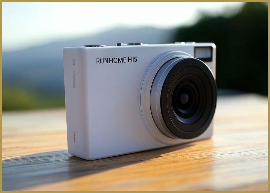 RUNHome 신상 하이엔드 미니 디지털 카메라 여행용 인생 휴대용+64G메모리카드, H15화이트 - 이미지 1