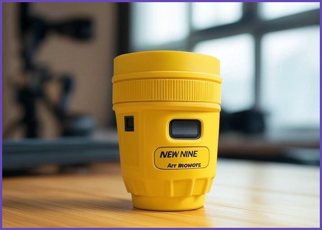 뉴나인 그립 에어 블로워 카메라 렌즈 클리너 청소, 1개, 옐로우