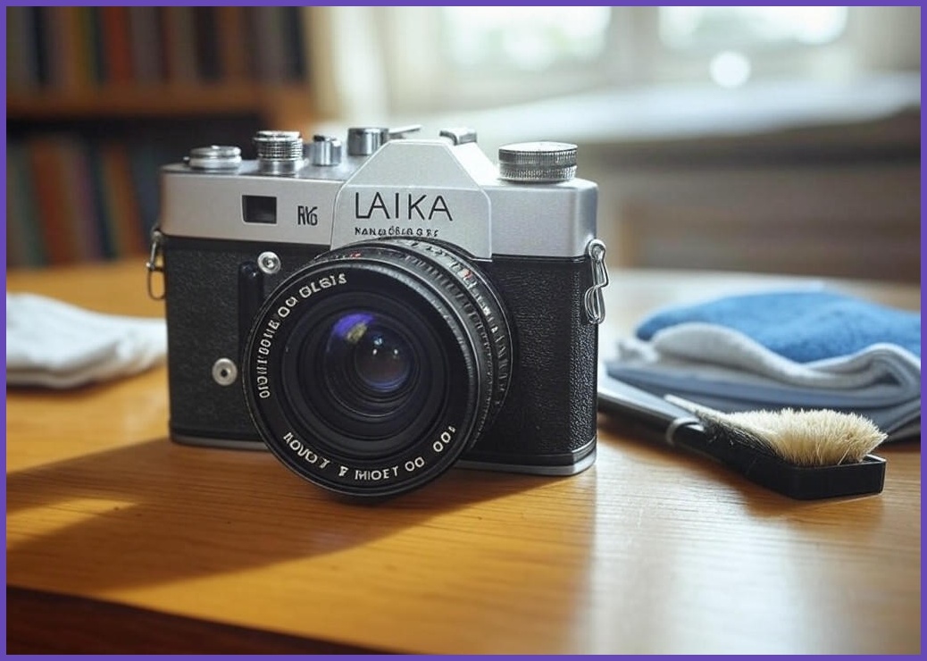 라이카 M6 레인지파인더 35mm 완전 기계식 작동 카메라 10557 Summicron-M 50mm f2 렌즈 가방 청소 키트