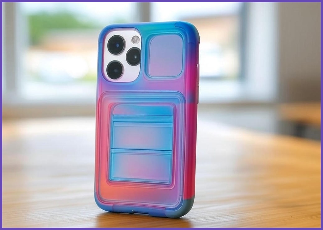 메오르 카메라 풀커버 카드수납 젤리 휴대폰 케이스