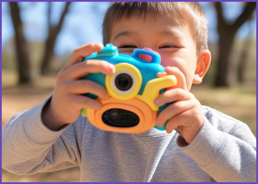 소다소라 셀카 어린이카메라 키즈 유아 장난감 공룡 사진기 어린이용 (32GB SD카드+카드리더기+배터리1000mAh+스티커 사은품증정) - 이미지 1