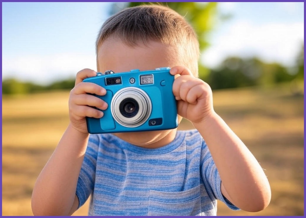 스틸덕 아이뽀또 토이 디지털 카메라 어린이 키즈 C타입, 블루+32GB메모리 - 이미지 1