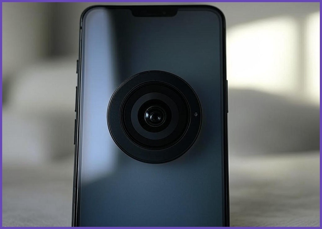 신지모루 아이폰 빛번짐 방지 카메라 렌즈 강화유리 블랙링 액정보호필름 세트 - 이미지 1