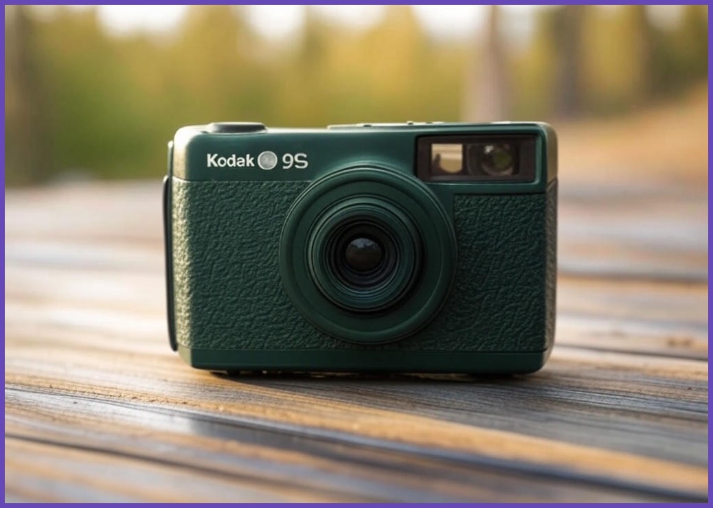 코닥 F9S 필름 카메라 Dark Green 다크 그린 다회용 카메라, 1개, F9S 다크그린