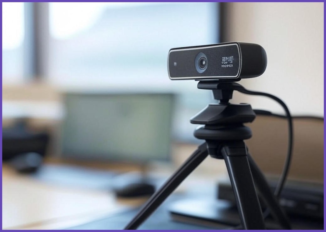 펭카 400만 화소 마이크 내장 웹캠 + 삼각대 PCWEB400, PCWEB400 - 이미지 1